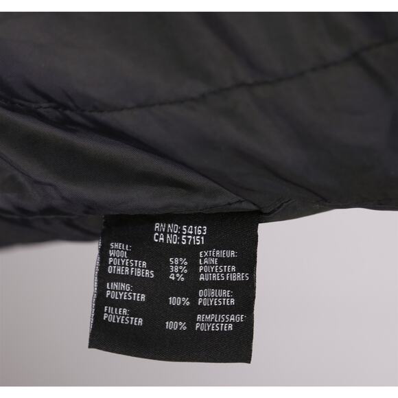 Andrew Marc New York Navy Blue Twill Zip Front 3/4 Length Wool Coat Large - Picture 11 of 11